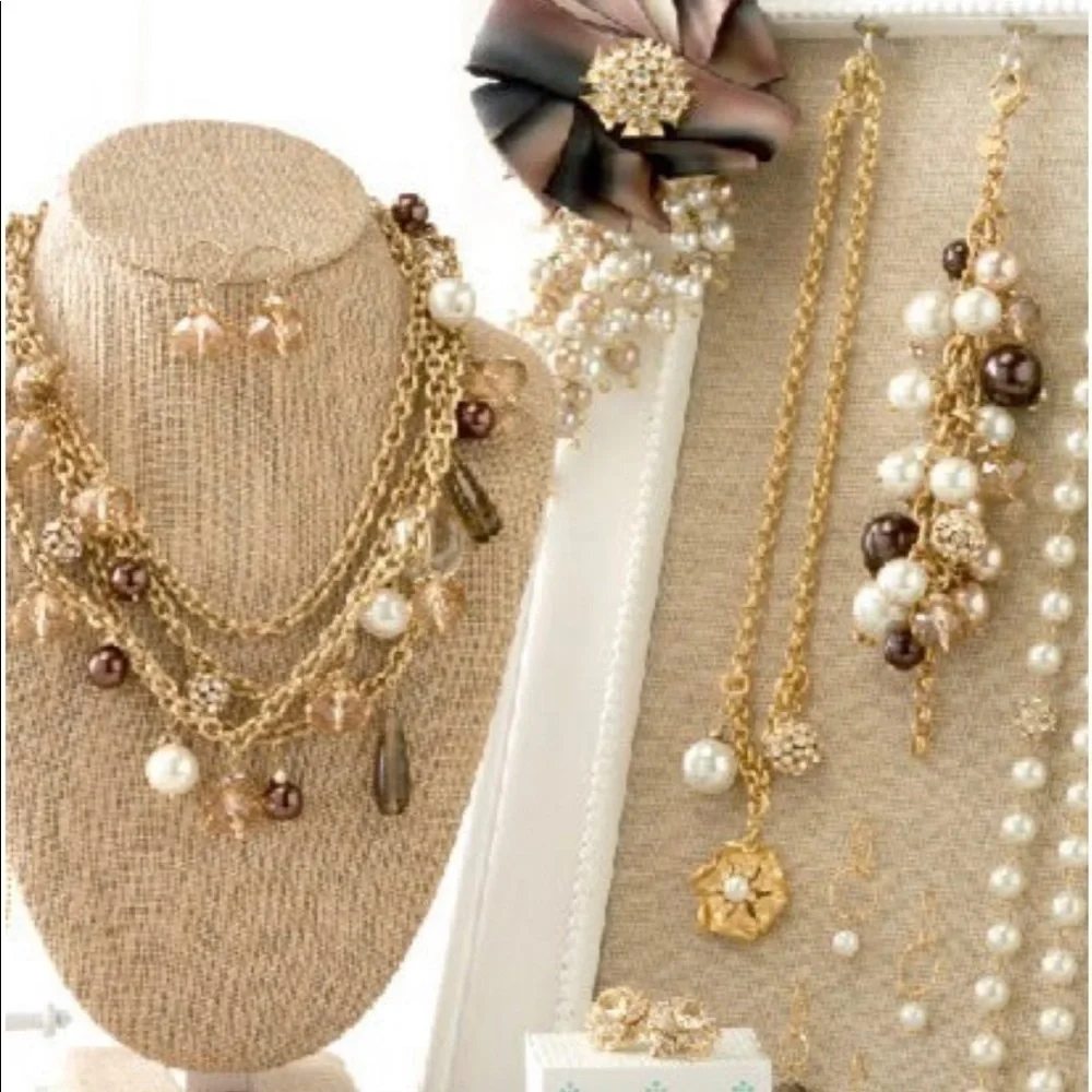 Stella & Dot Audrey Cluster Necklace​​​​​​​​